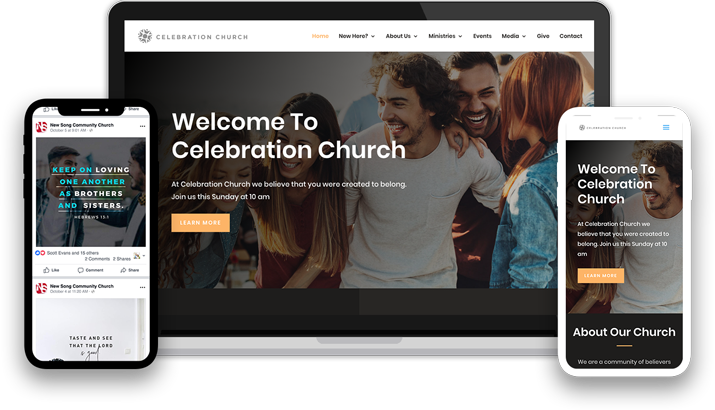 church media websites